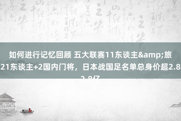 如何进行记忆回顾 五大联赛11东谈主&旅欧21东谈主+2国内门将，日本战国足名单总身价超2.8亿