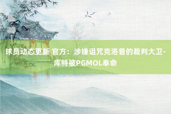 球员动态更新 官方：涉嫌诅咒克洛普的裁判大卫-库特被PGMOL奉命