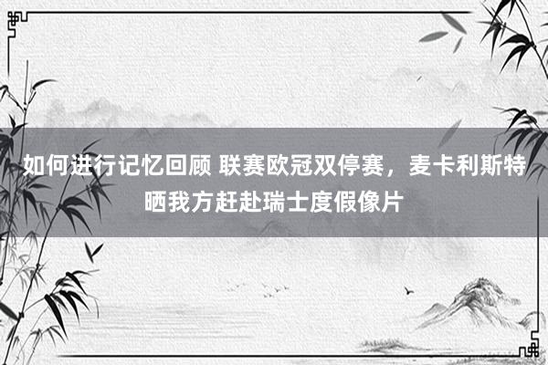 如何进行记忆回顾 联赛欧冠双停赛，麦卡利斯特晒我方赶赴瑞士度假像片